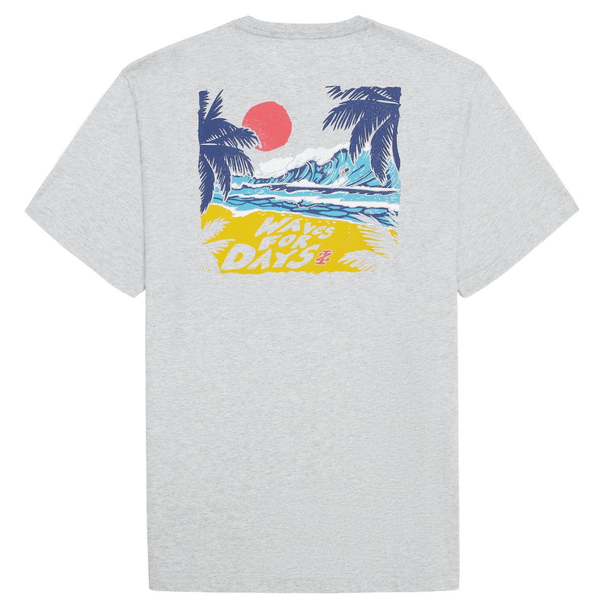 Izod SALTWATER SHORT SLEEVE GRAPHIC TEE - HARBOR MIST