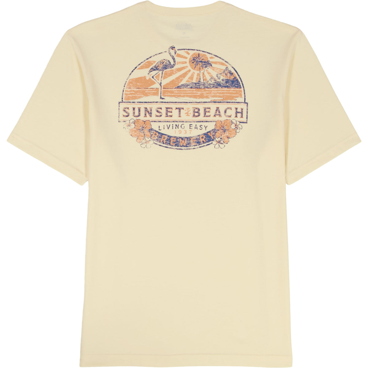 Izod SALTWATER S/S GRAPHIC TEE - PASTEL YELLOW