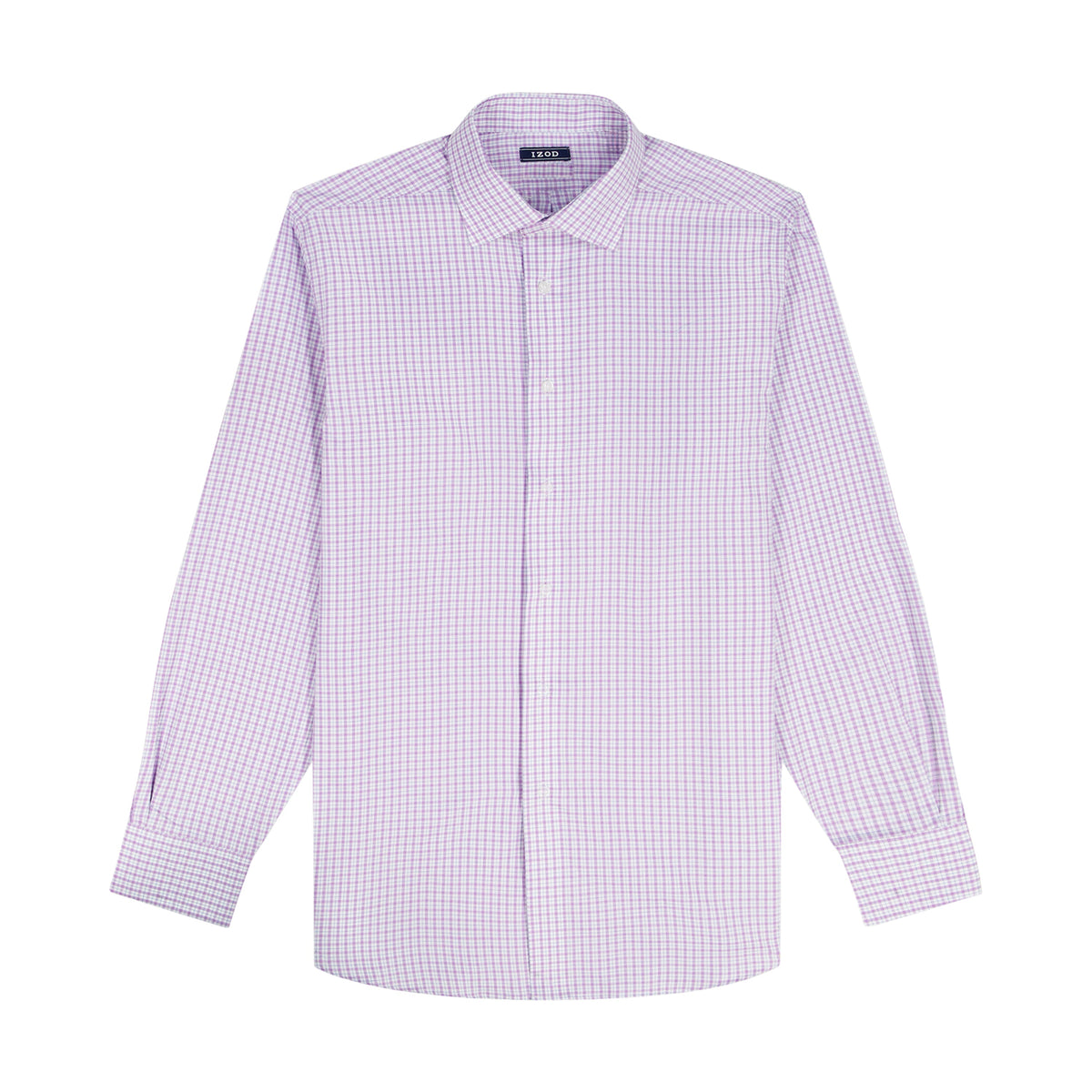 Izod ROYAL TEXTURE L/S BUTTON-DOWN DRESS SHIRT - ENGLISH LAVENDER