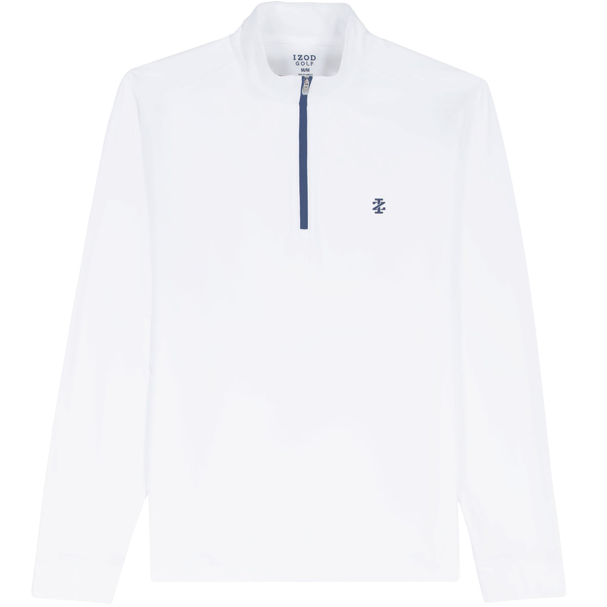 Izod GOLF SWINGFLEX MESH 1/4 ZIP - BRIGHT WHITE
