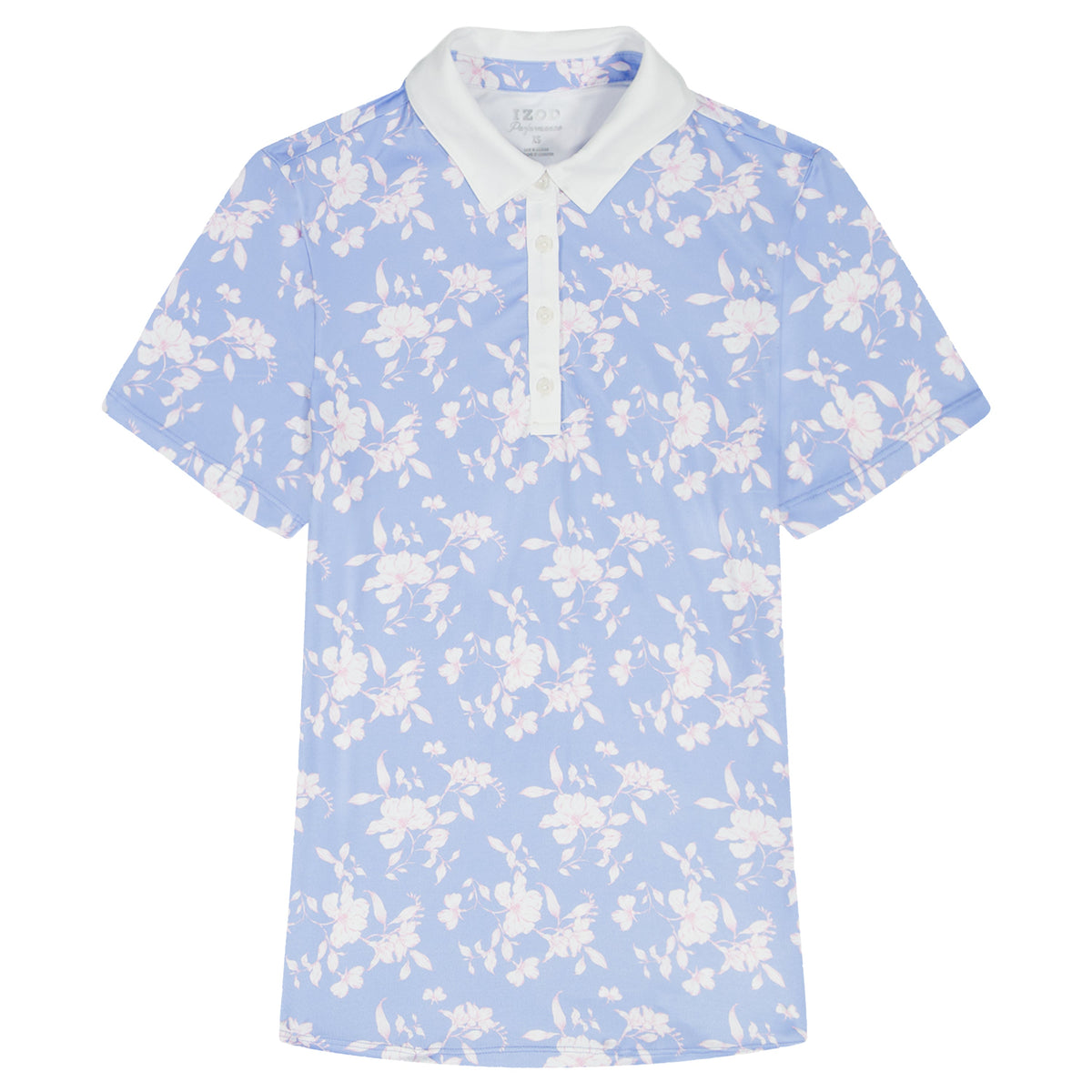 Izod ALLY PRINTED S/S POLO - SERENITY