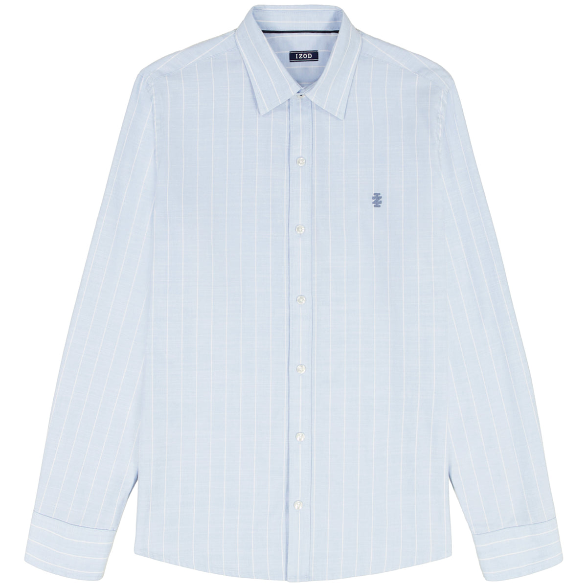 Izod LUXURY SPORT L/S STRIPED SHIRT - CHAMBRAY BLUE