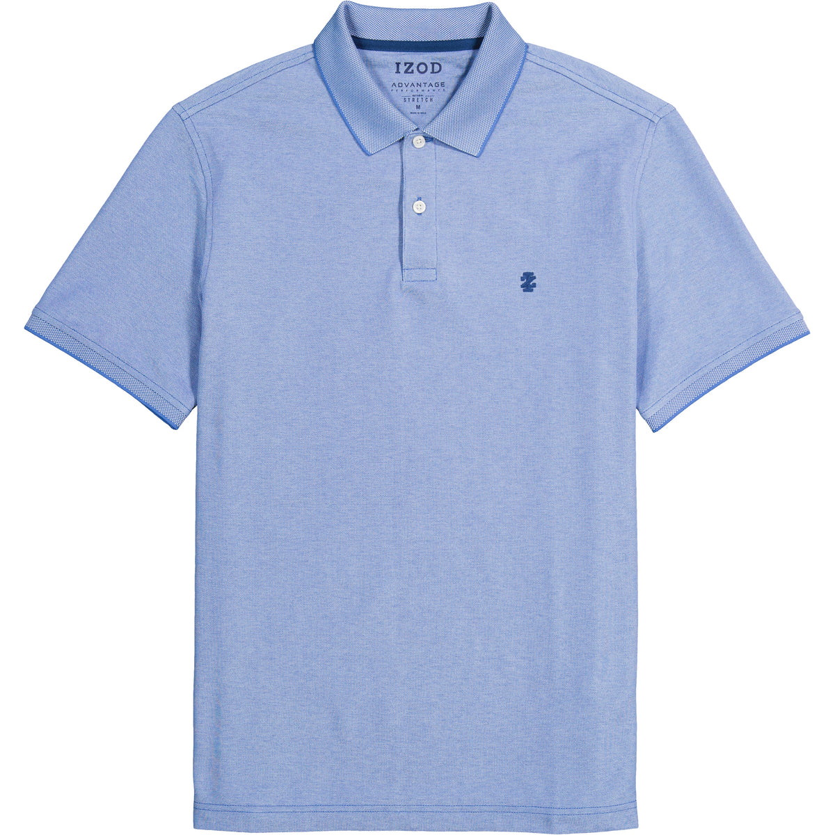 Izod ADVANTAGE PERFORMANCE SHORT-SLEEVE POLO SHIRT BRIGHT COBALT