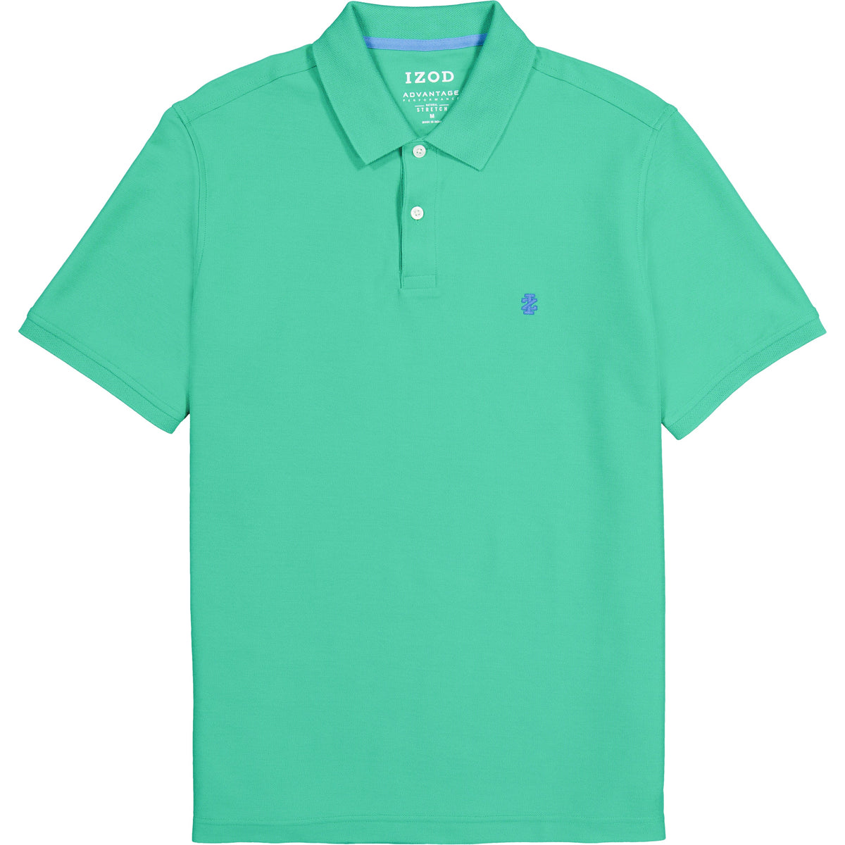 Izod ADVANTAGE PERFORMANCE SHORT-SLEEVE POLO SHIRT SIMPLY GREEN
