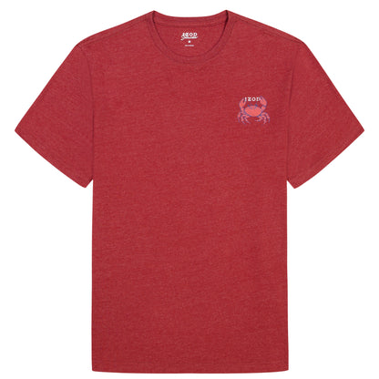 Izod SALTWATER SHORT SLEEVE GRAPHIC TEE - SUNDRIED TOMATO