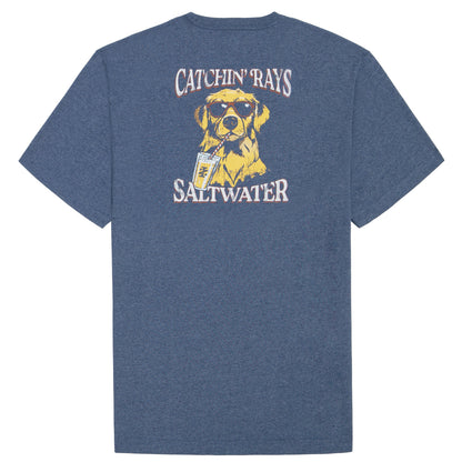 Izod SALTWATER SHORT SLEEVE GRAPHIC TEE - SARGASSO SEA