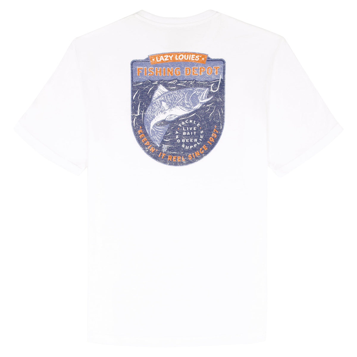 Izod SALTWATER S/S GRAPHIC TEE - BRIGHT WHITE