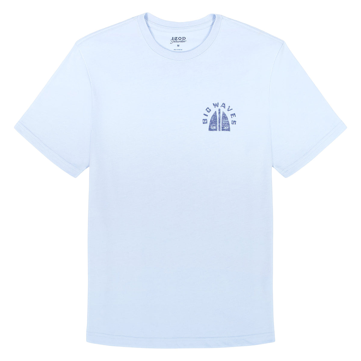 Izod SALTWATER S/S GRAPHIC TEE - CHAMBRAY BLUE