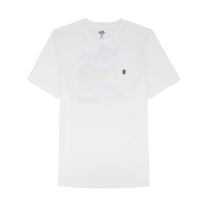 Izod SALTWATER FISHING GEAR S/S GRAPHIC TEE - BRIGHT WHITE