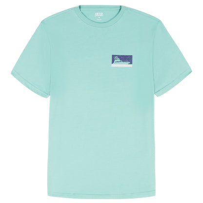 Izod SALTWATER S/S GRAPHIC TEE - AGATE GREEN
