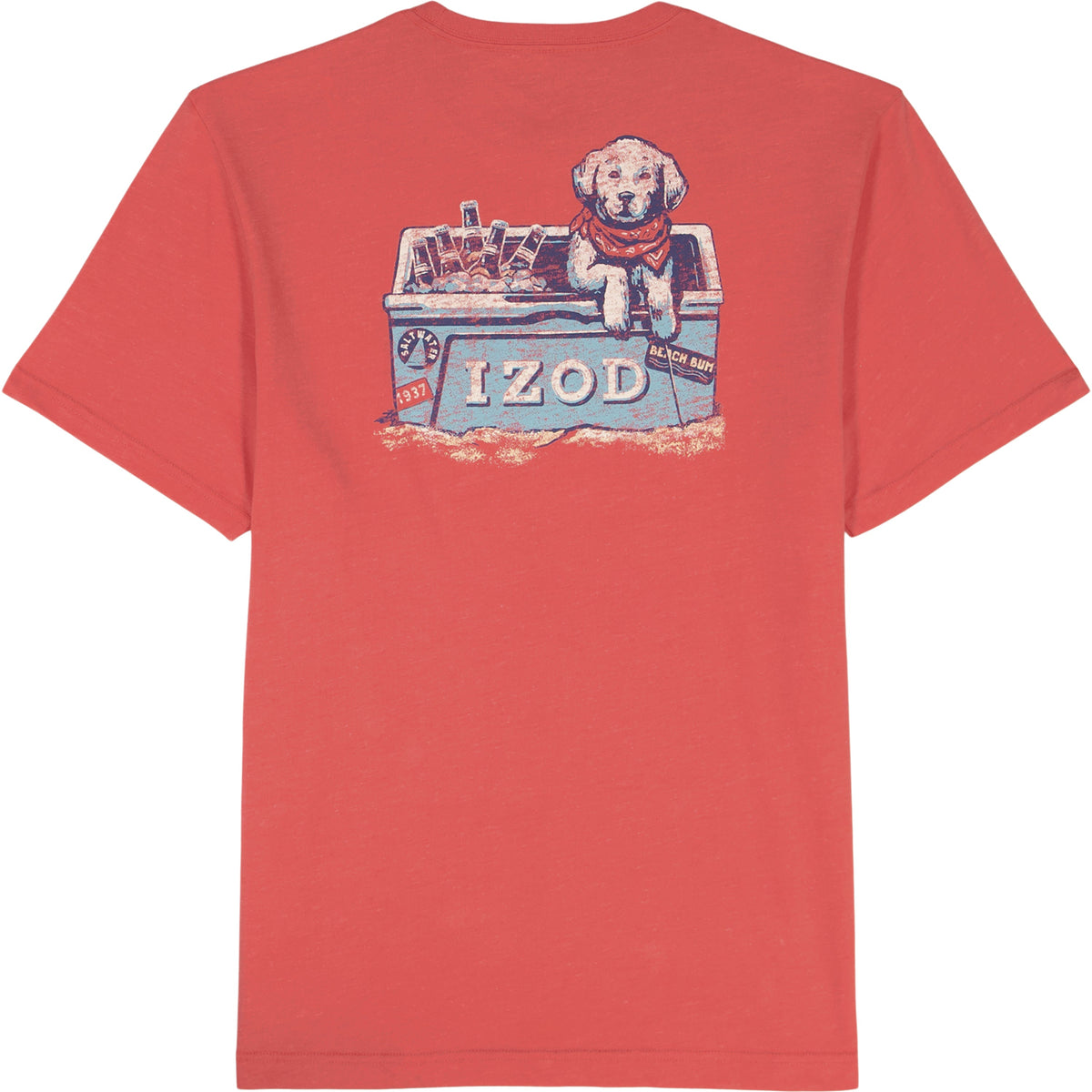 Izod SALTWATER S/S GRAPHIC TEE - ROSE OF SHARON