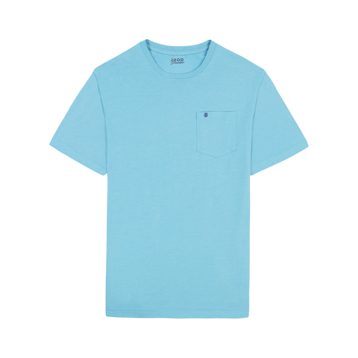 Izod Saltwater Soft Wash Pocket Crew - Delphinium Blue