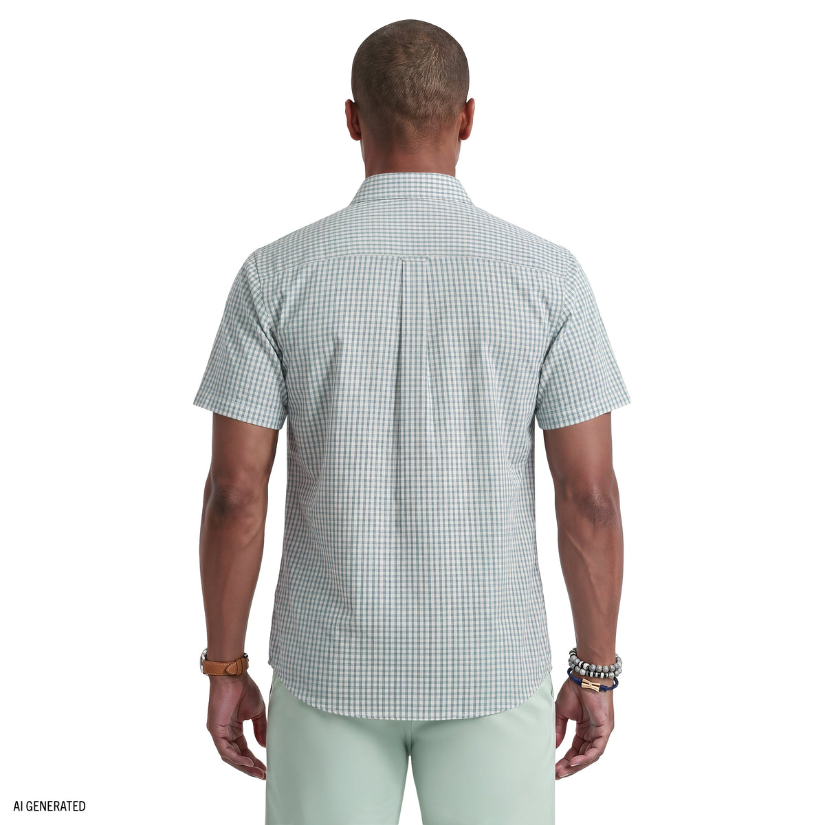 Izod BREEZE SHORT SLEEVE BUTTON DOWN SHIRT - SYCAMORE