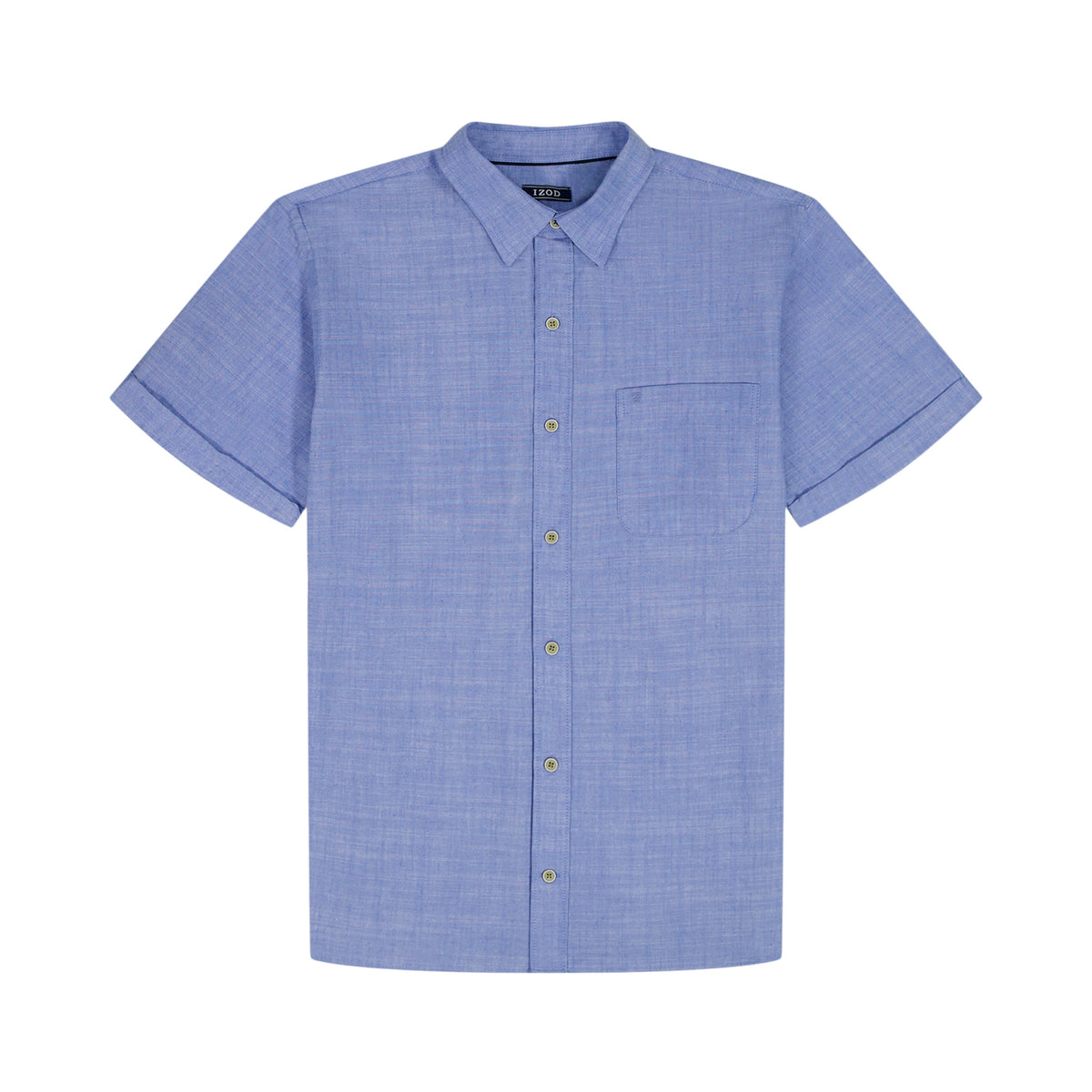 Izod LUXURY S/S BUTTON-DOWN SHIRT - REGATTA