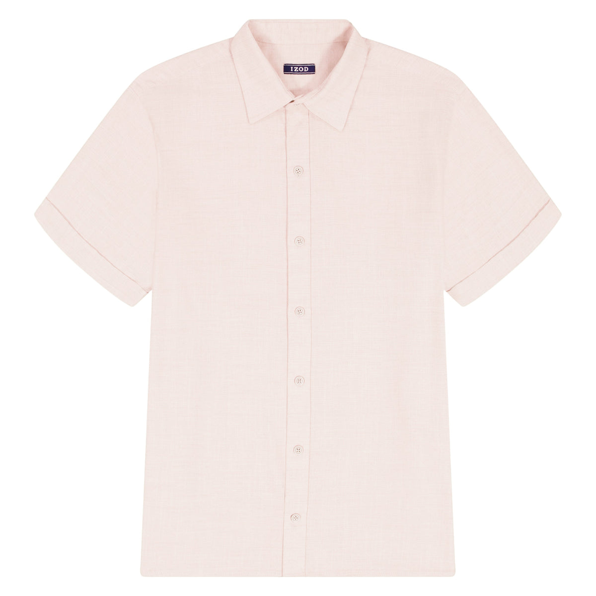 Izod LUXURY S/S BUTTON-DOWN SHIRT - CROCKERY