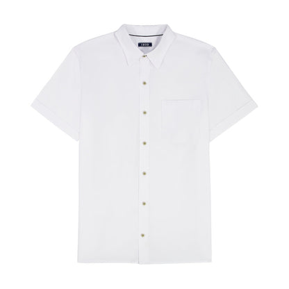 Izod LUXURY S/S BUTTON-DOWN SHIRT - BRIGHT WHITE