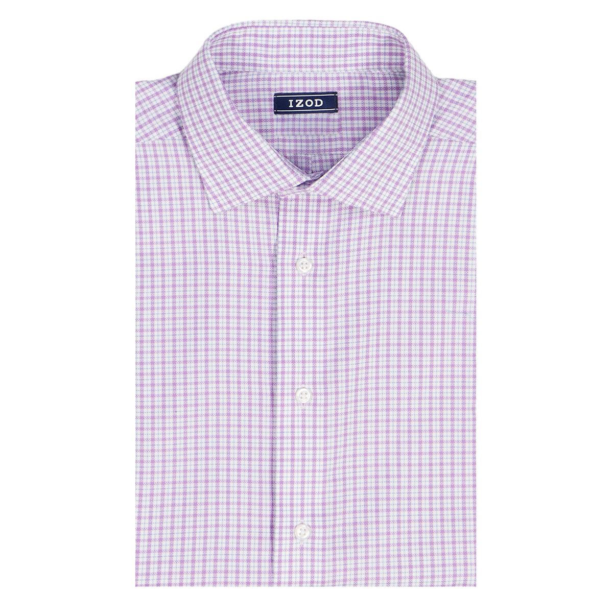 Izod ROYAL TEXTURE L/S BUTTON-DOWN DRESS SHIRT - ENGLISH LAVENDER