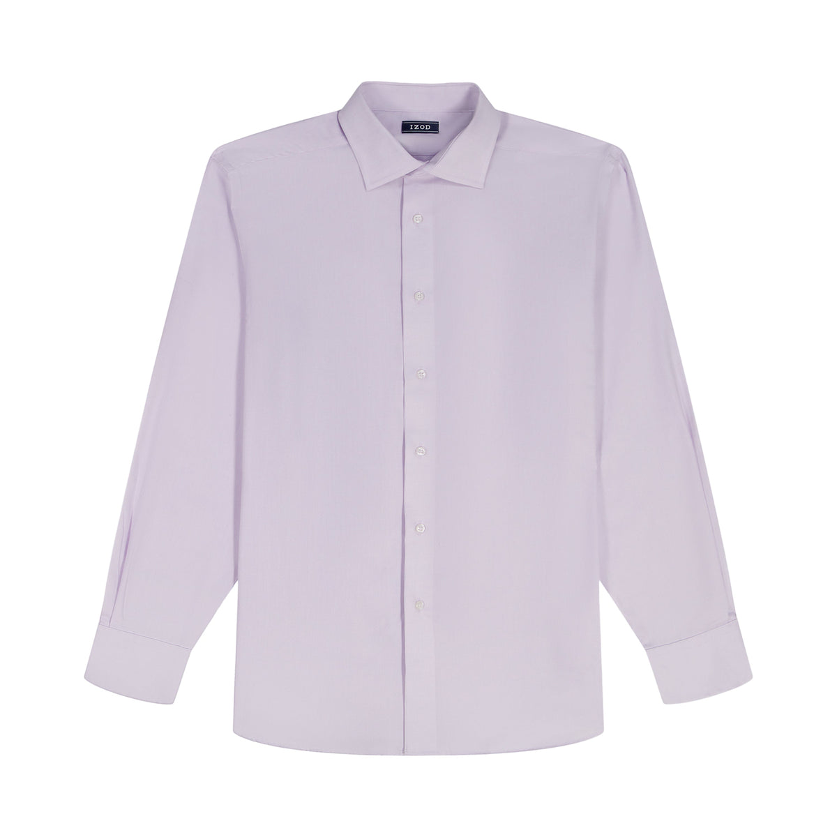 Izod ROYAL TEXTURE L/S BUTTON-DOWN DRESS SHIRT - PASTEL LILAC