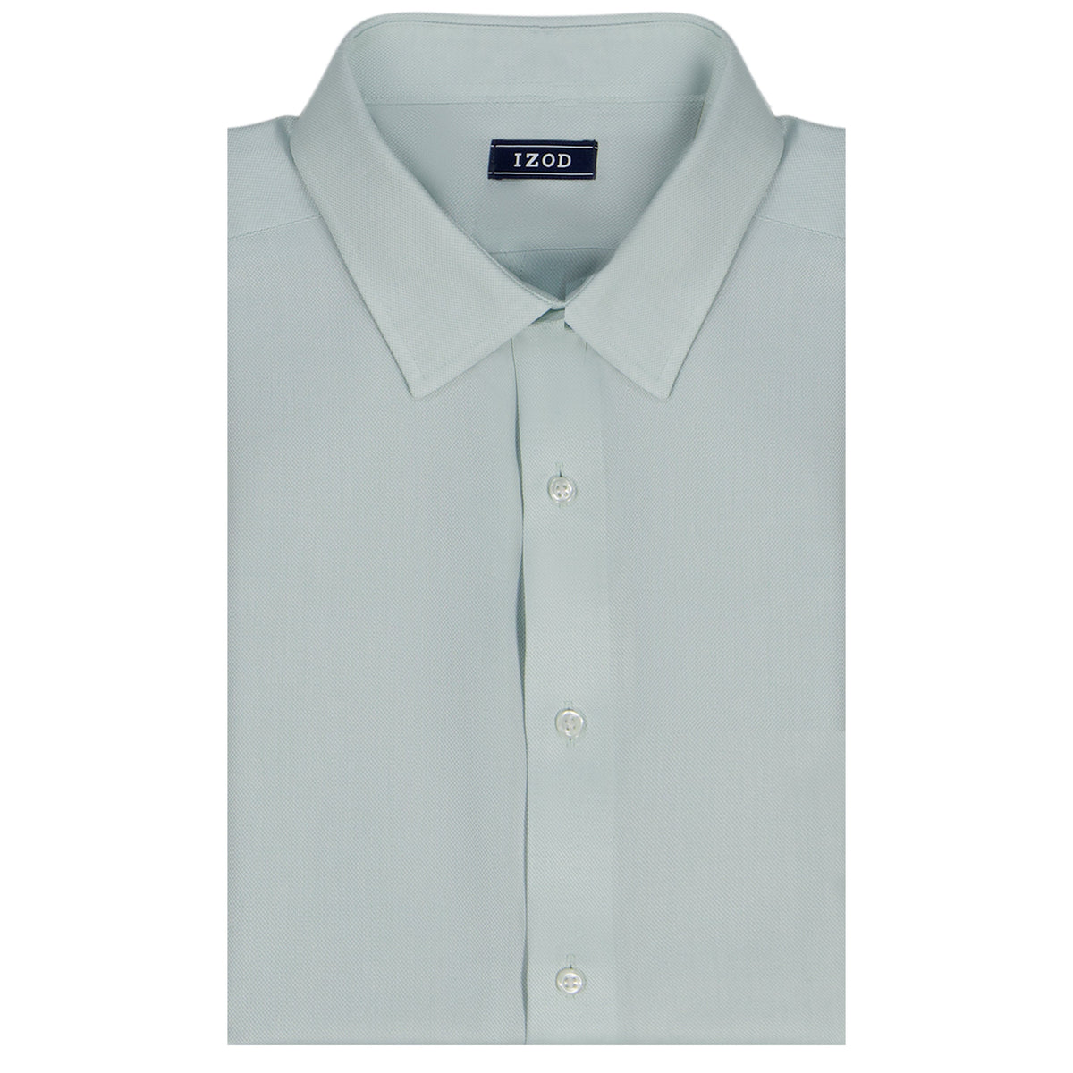 Izod ROYAL TEXTURE L/S BUTTON-DOWN DRESS SHIRT - HARBOR GRAY