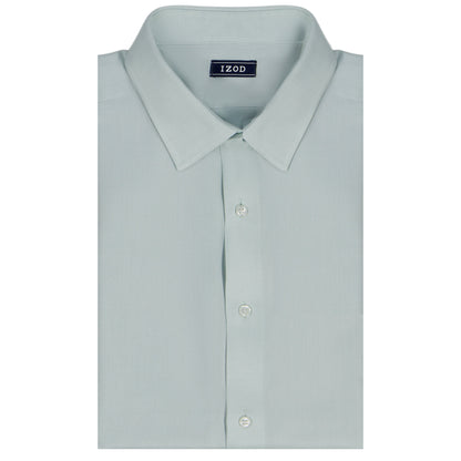 Izod ROYAL TEXTURE L/S BUTTON-DOWN DRESS SHIRT - HARBOR GRAY