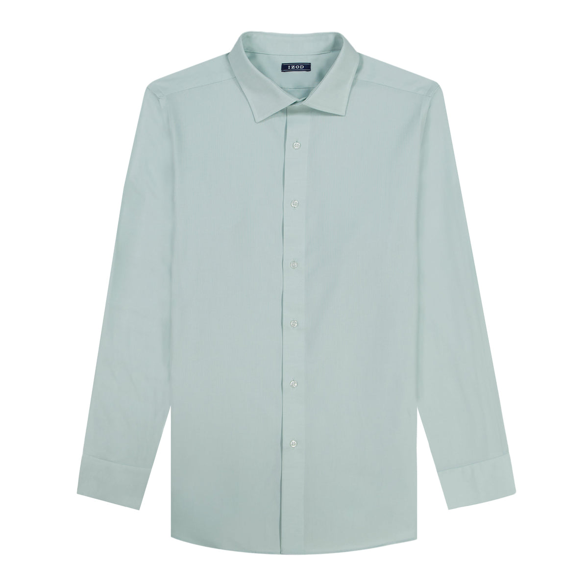 Izod ROYAL TEXTURE L/S BUTTON-DOWN DRESS SHIRT - HARBOR GRAY