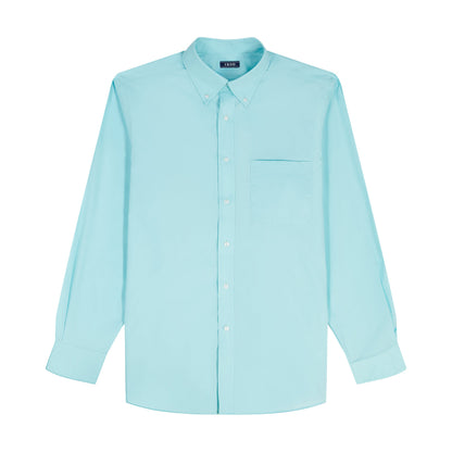 Izod ALL-OVER STRETCH L/S BUTTON-DOWN DRESS SHIRT - LIMPET SHELL