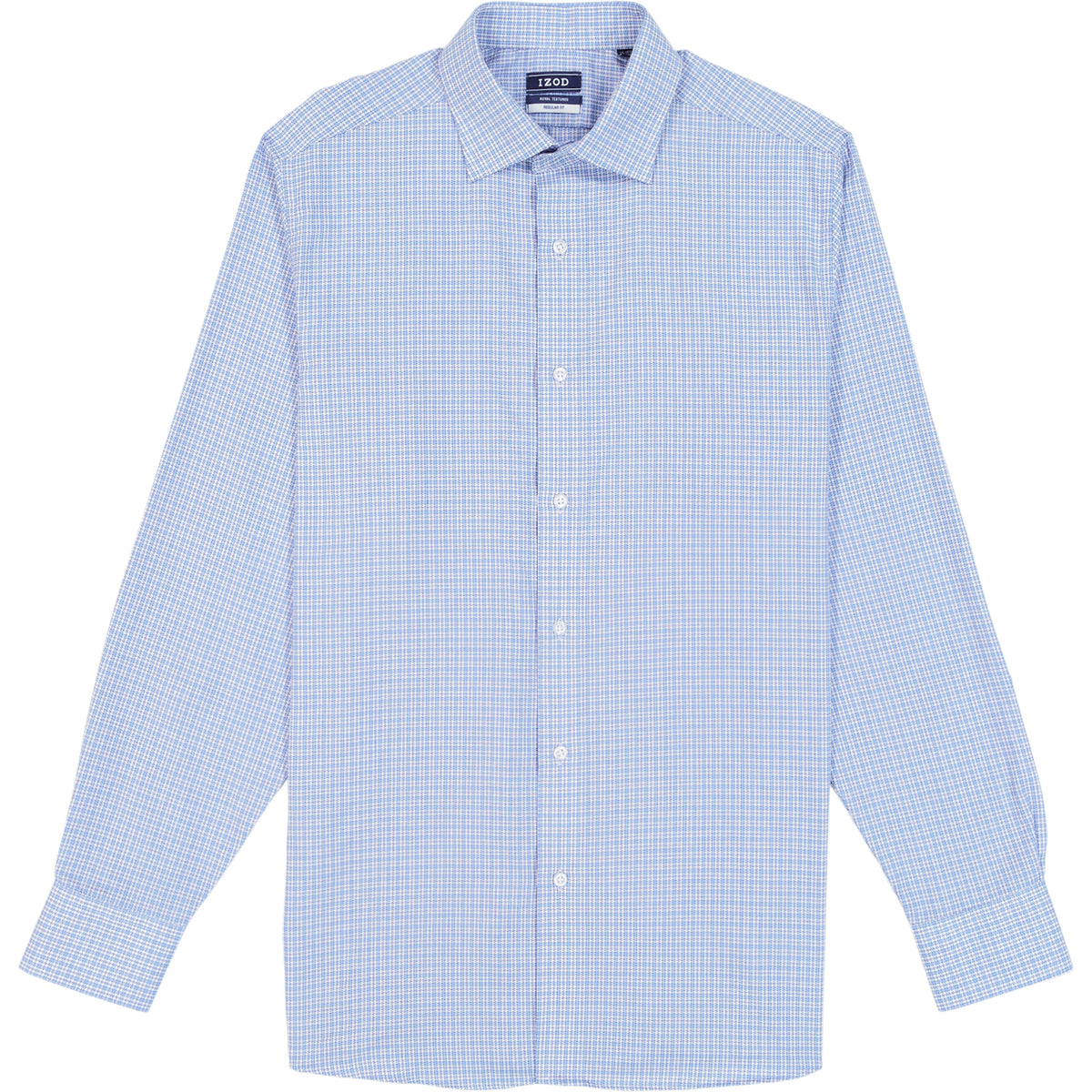 Izod Royal Texture Button Down Dress Shirt - Della Robbia Blue