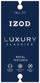 Izod Royal Texture Button Down Dress Shirt - Della Robbia Blue