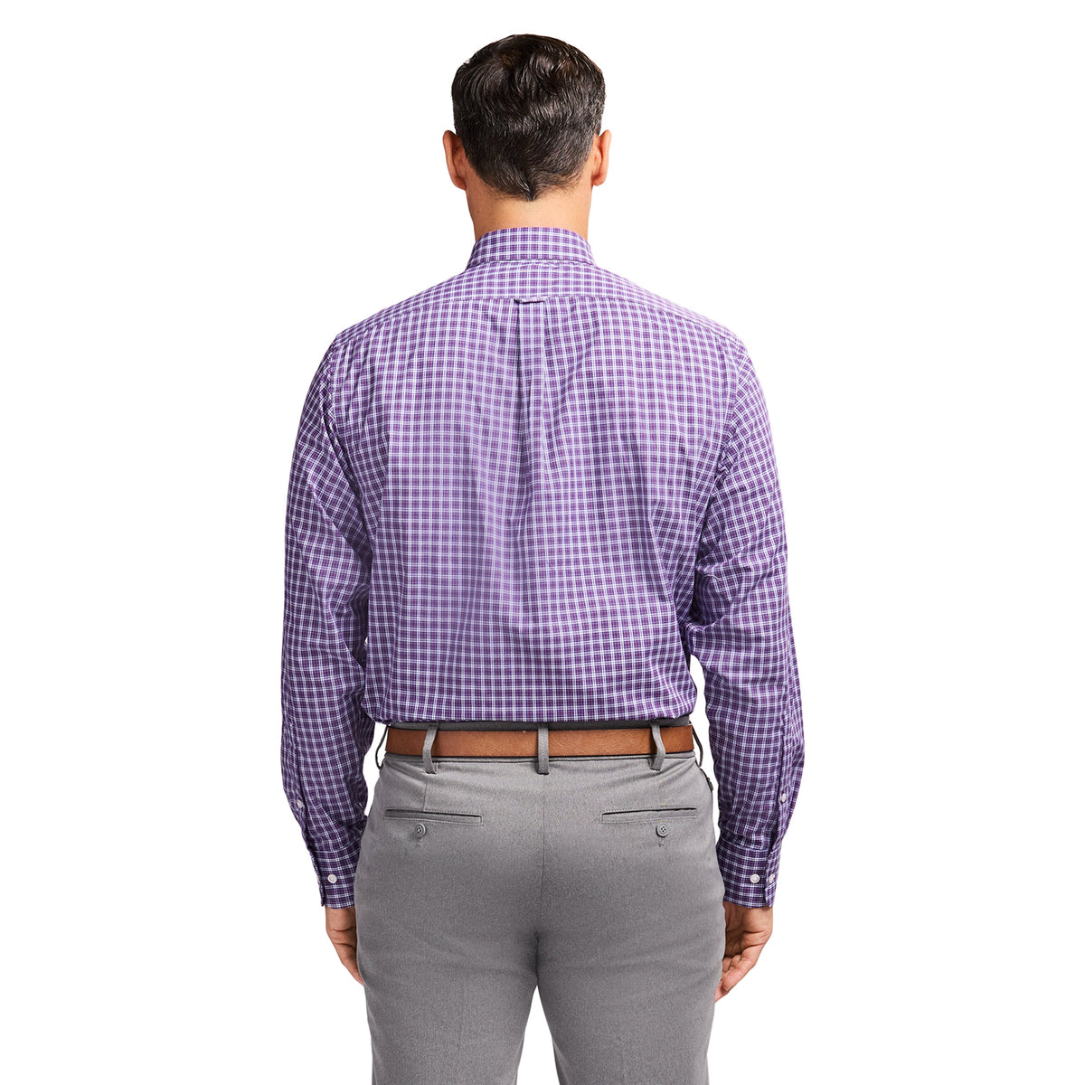 Izod All Over Stretch Button Down Dress Shirt - Sodalite Blue