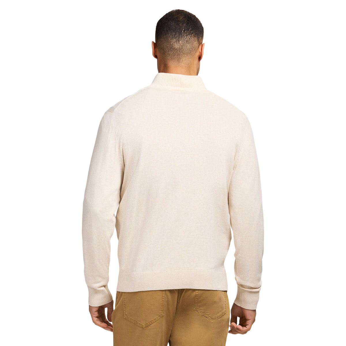 Izod Fine Gauge Quarter Zip Sweater - Rock Hthr