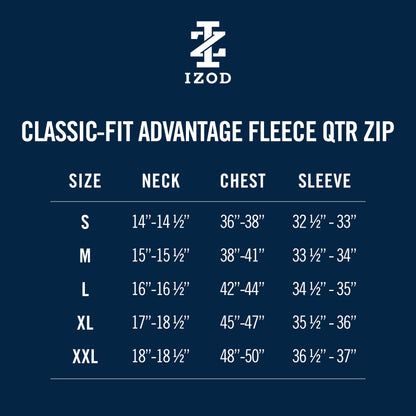 Izod Advantage Performance Quarter Zip Fleece - Velvet Maroon