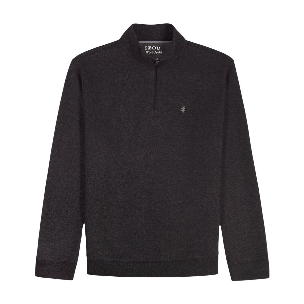 Izod Advantage Performance Quarter Zip Fleece - Black
