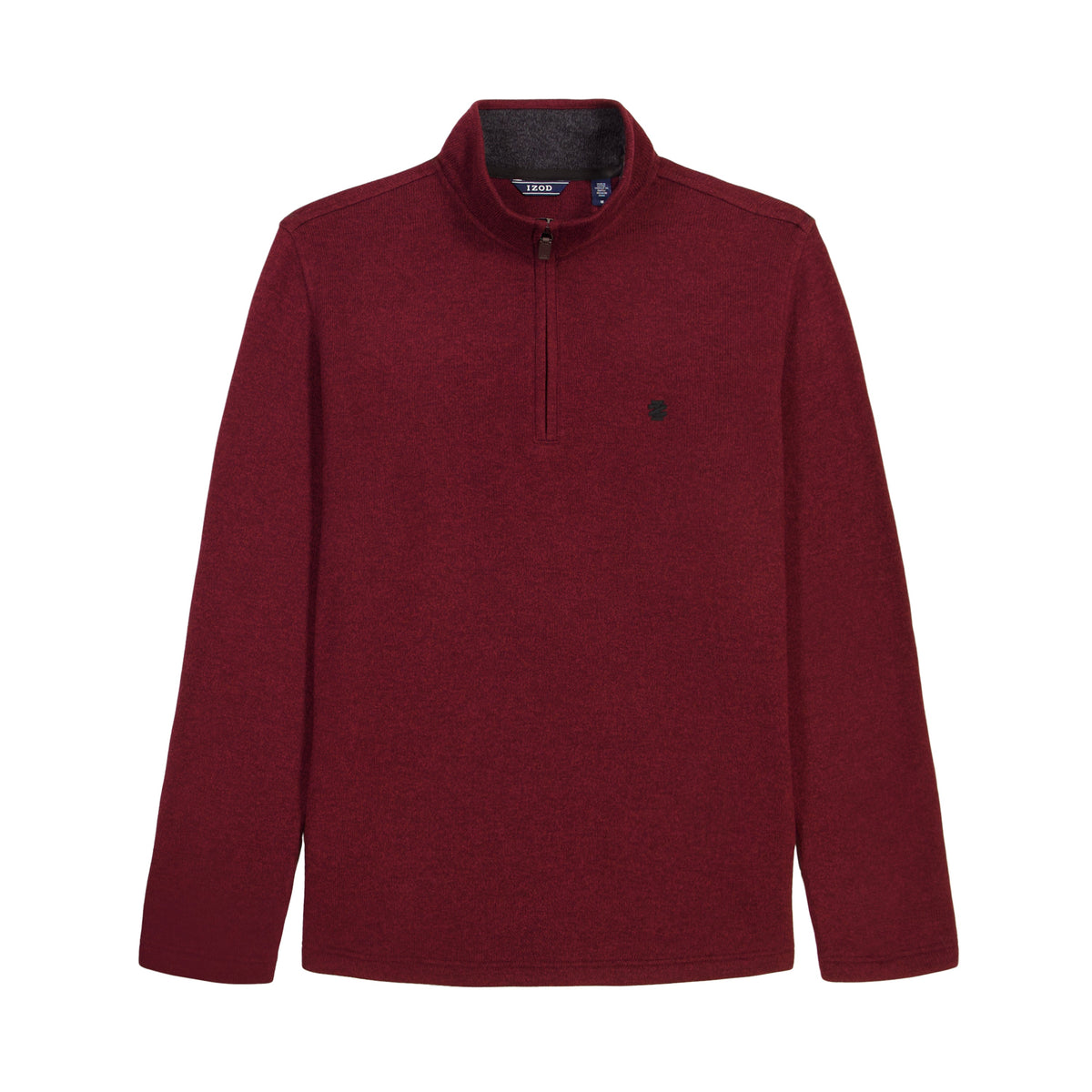 Izod Thermasoft Sweater Fleece Quarter Zip - Velvet Maroon