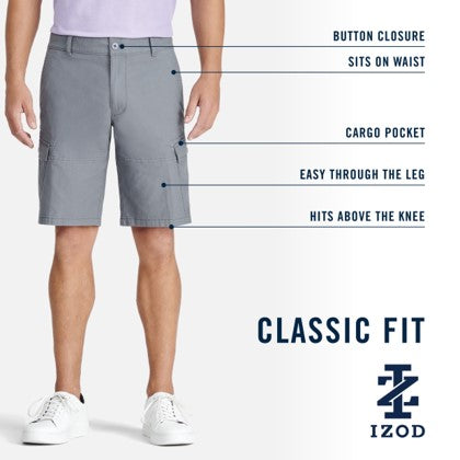 Izod Sltwr Pd Crg Shrt - Cinder Block