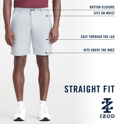Izod Golf 9.5" Micro Poly Classic Fit Short - Caviar