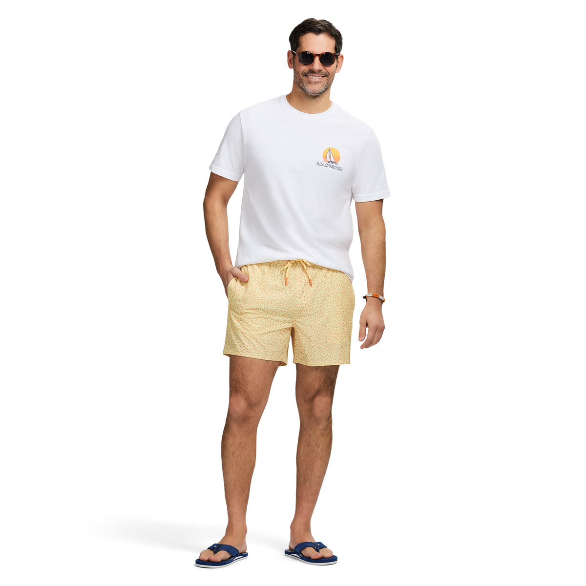 Izod Sltwr Trunk Prt 15 - Lemon Meringue