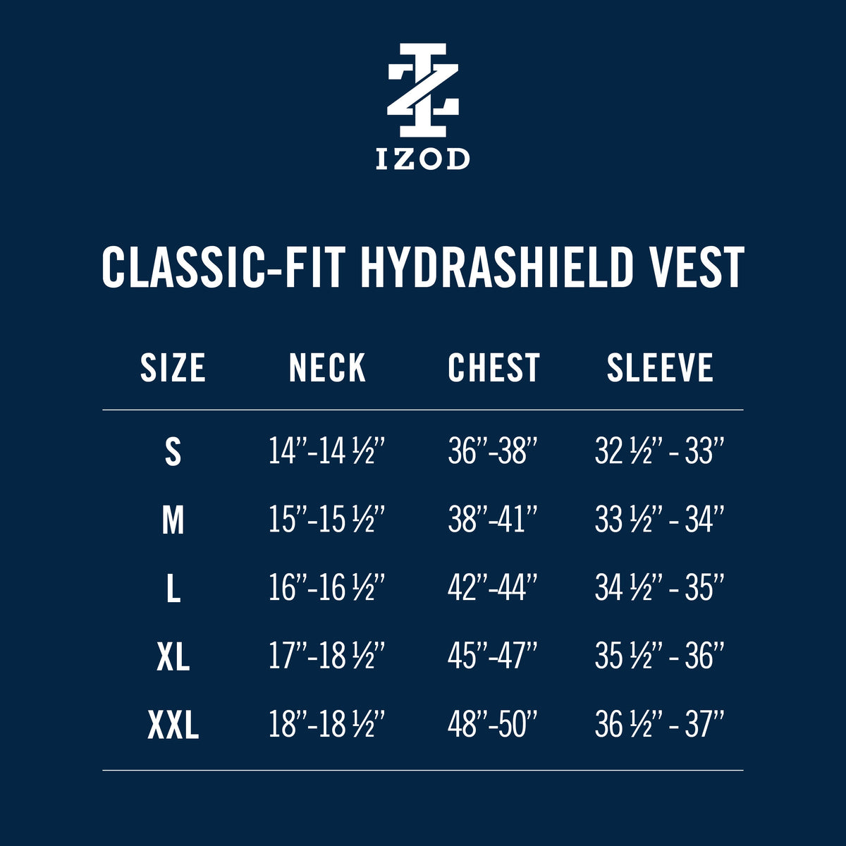 Izod HYDRASHIELD VEST - BLACK