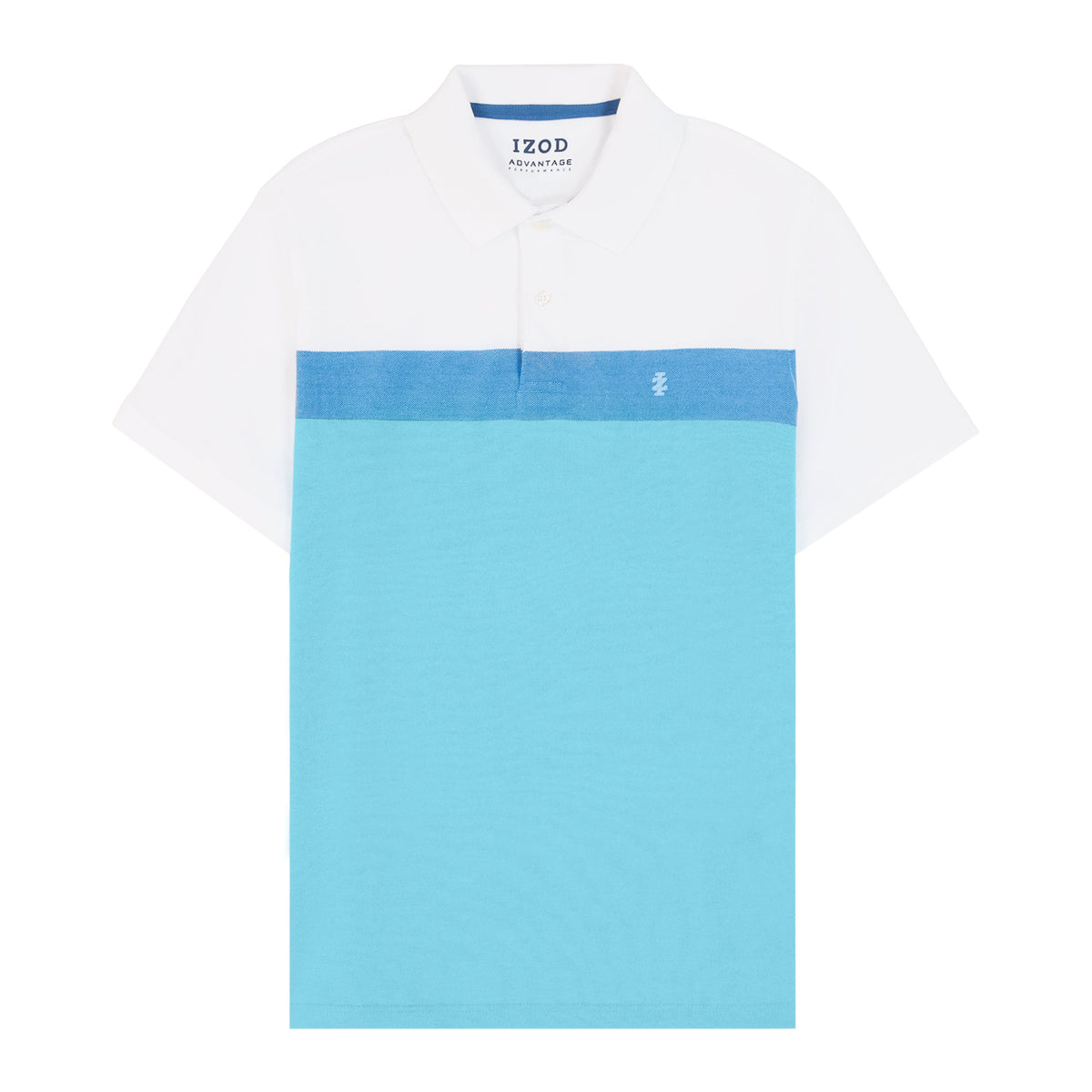 Izod Big & Tall Advantage Performance Stripe Polo Shirt - Bright White