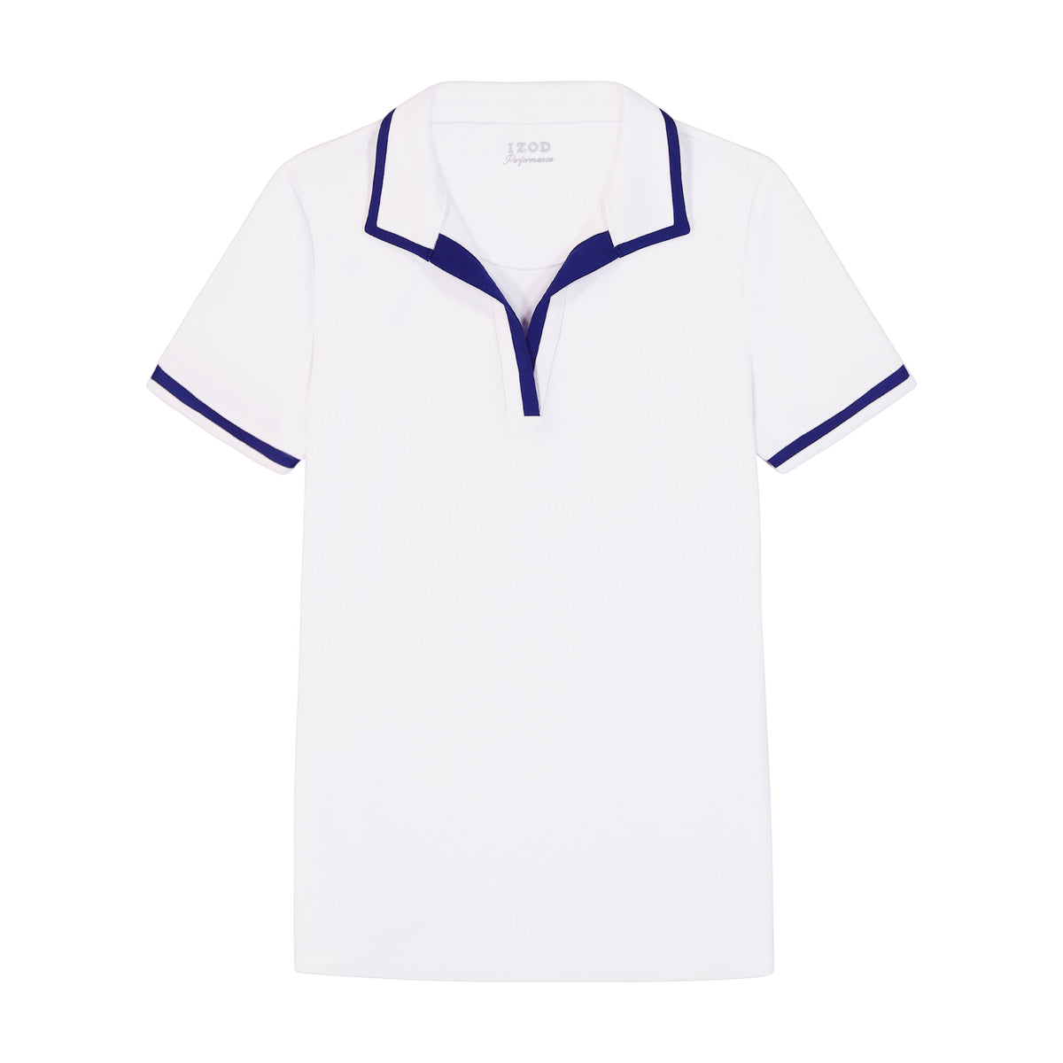 Izod Cydney Johnny Collar Top - Bright White