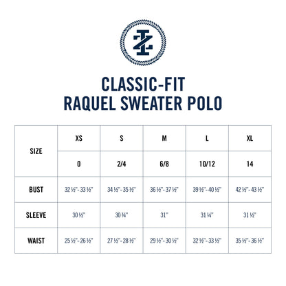 Izod RAQUEL SHORT SLEEVE POINTELLE SWEATER POLO - MEDIEVAL BLUE