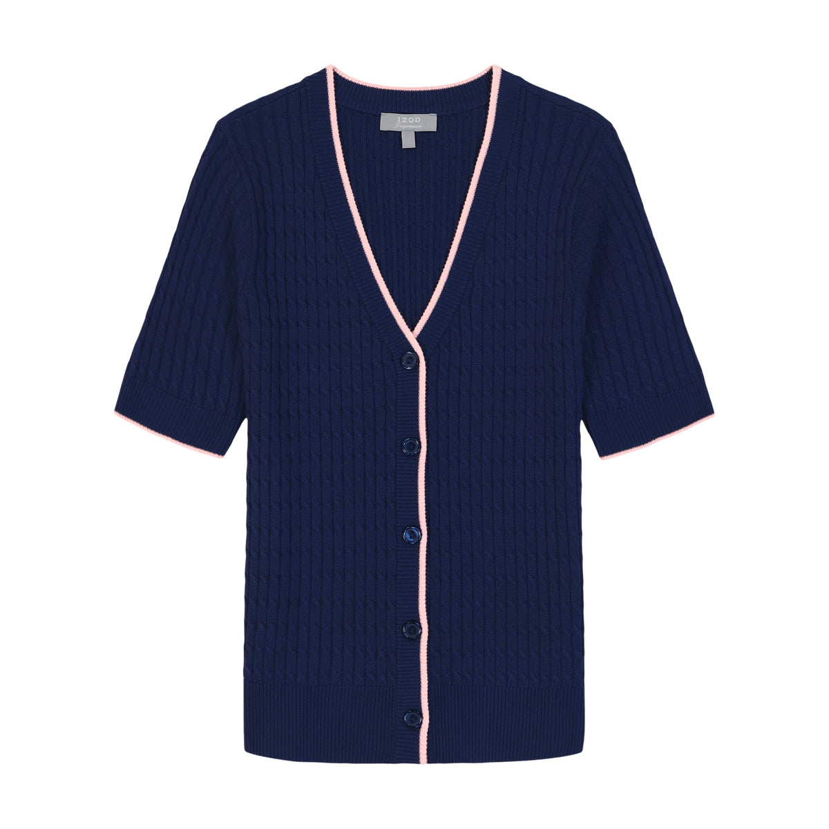 Izod Calista 3/4 Slv Swtr - Medieval Blue