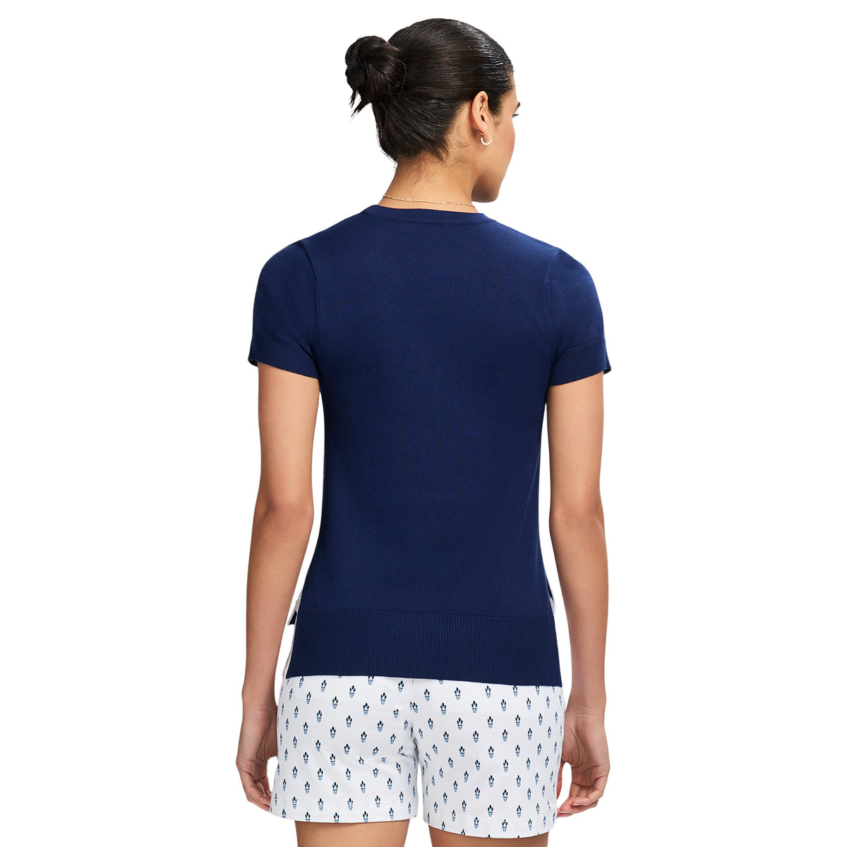 Izod Skylar Ss Crew Swtr - Navy