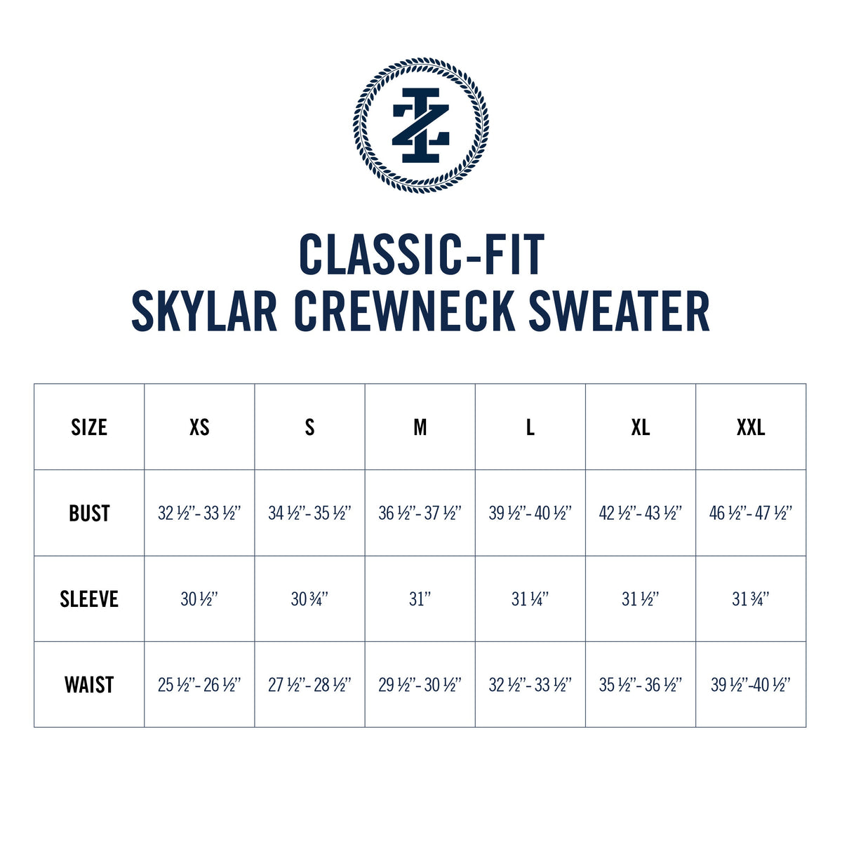 Izod Skylar Ss Crew Swtr - Navy