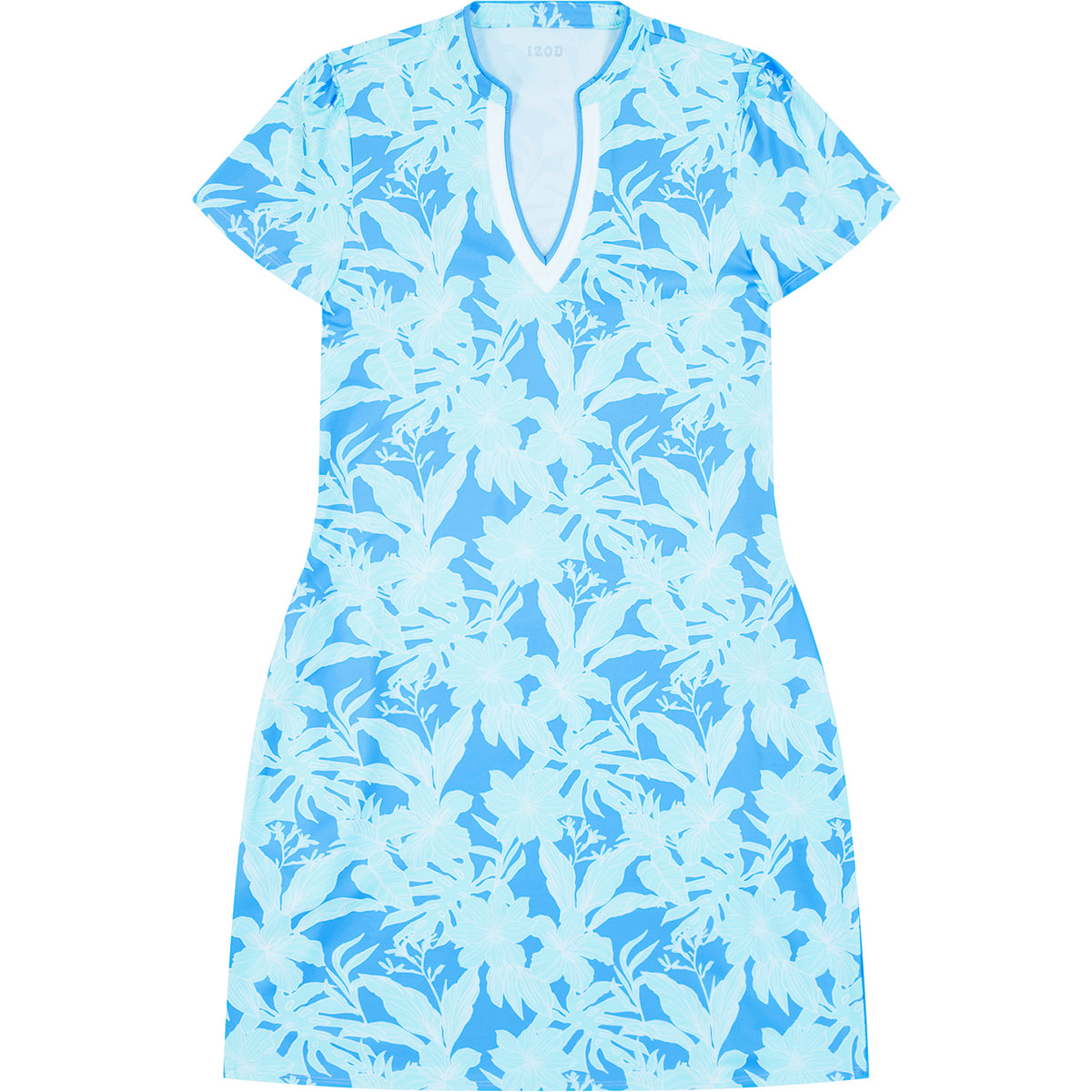 Izod Sara Print Ss Dress - Little Boy Blue