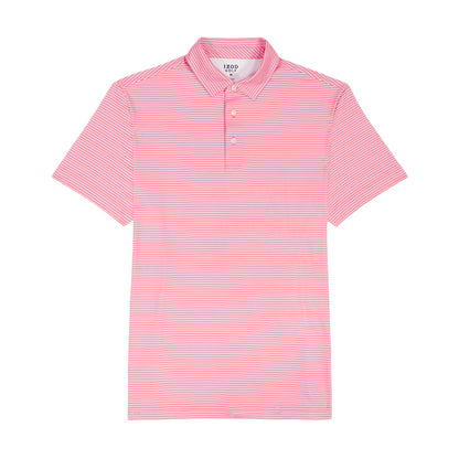 Izod GOLF SWINGFLEX ELITE PRINTED POLO - PINK LEMONADE