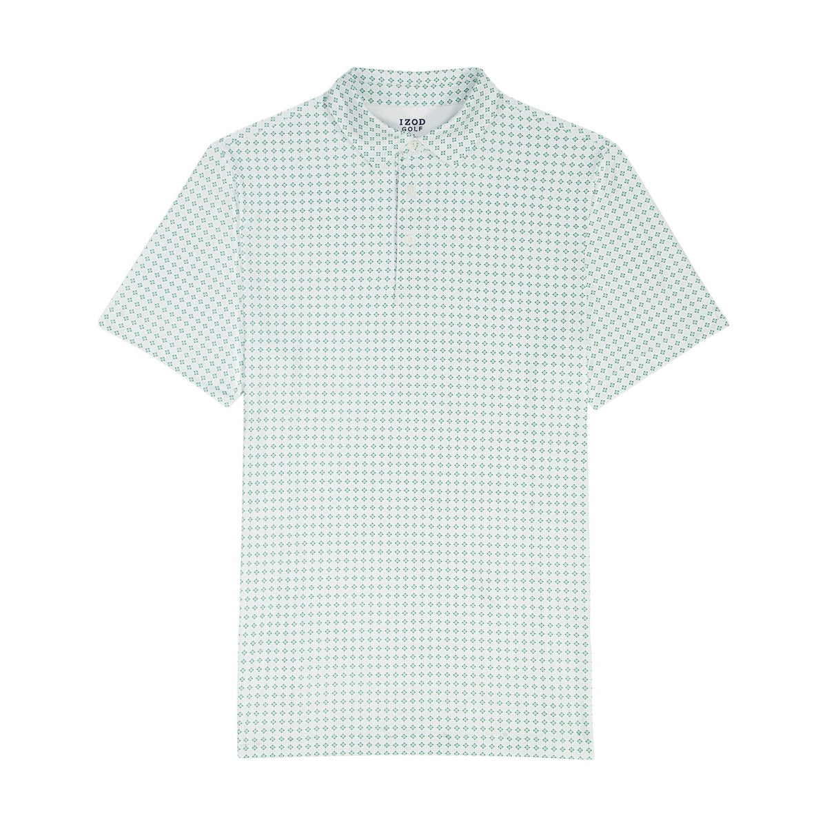 Izod GOLF SWINGFLEX ELITE PRINTED POLO - WHITE