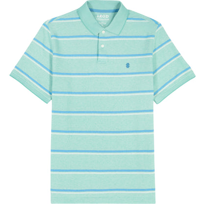 Izod ADVANTAGE PERFORMANCE STRIPED POLO - BILLIARD