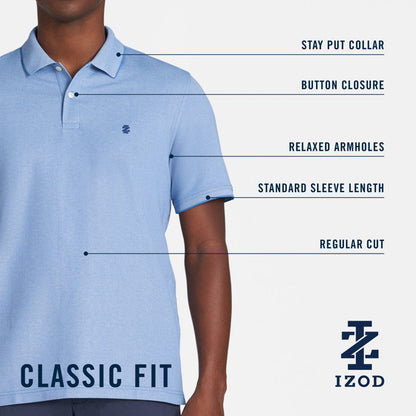 Izod ADVANTAGE PERFORMANCE POLO - BIRDS EGG GREE