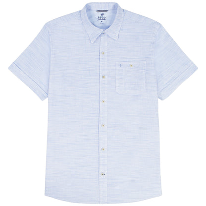 Izod DOCKSIDE CHAMBRAY S/S SHIRT - BLUE REVIVAL