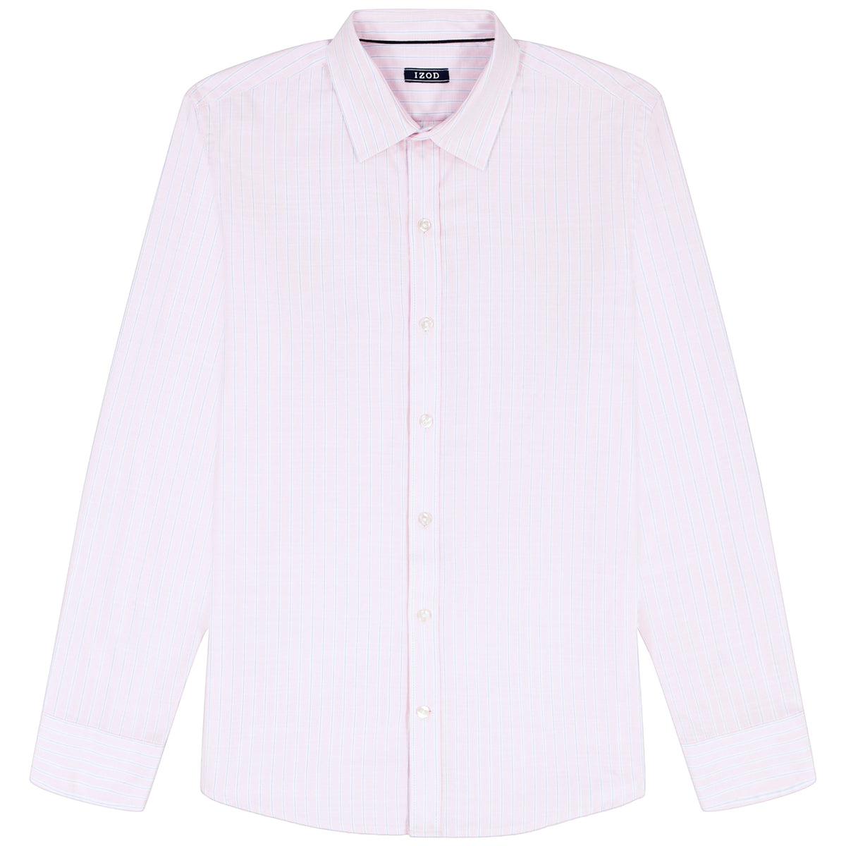 Izod LUXURY SPORT L/S STRIPED SHIRT - ROSE SHADOW
